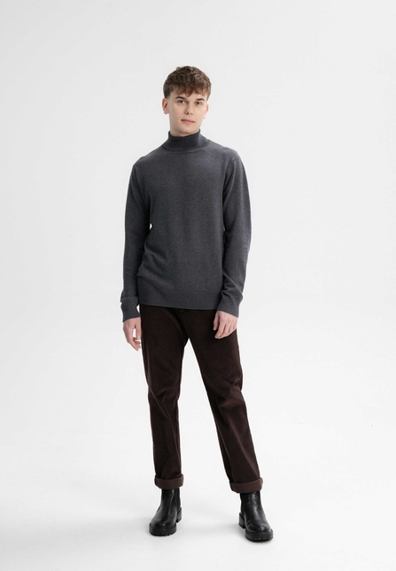 Men Fine-Knit Turtleneck Jumper KANJA