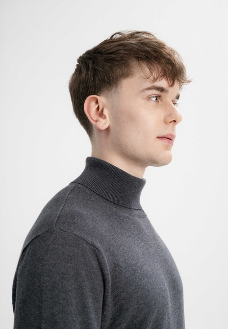 Men Fine-Knit Turtleneck Jumper KANJA