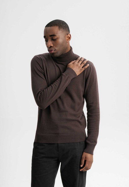 Men Fine-Knit Turtleneck Jumper KANJA