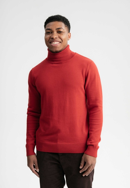 Men Fine-Knit Turtleneck Jumper KANJA