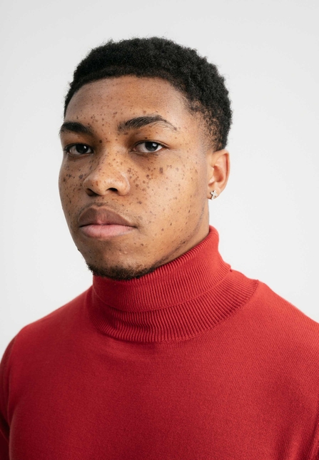 Men Fine-Knit Turtleneck Jumper KANJA