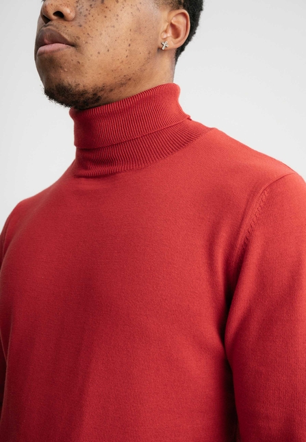 Men Fine-Knit Turtleneck Jumper KANJA