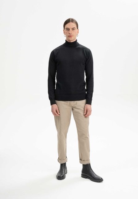 Fine-Knit Turtleneck Jumper KANJA