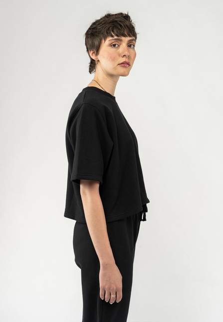 French Terry Cropped T-Shirt DEEPALI