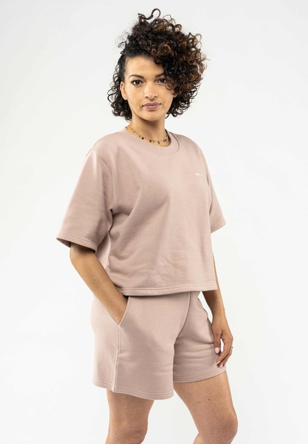 French Terry Cropped T-Shirt DEEPALI