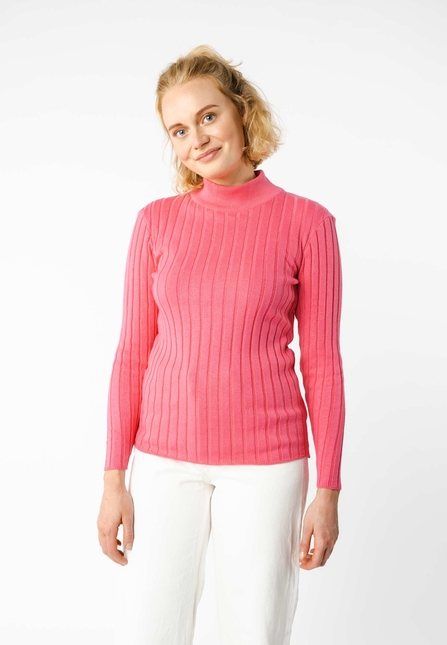 Women Tight Mock Neck Jumper AMBA