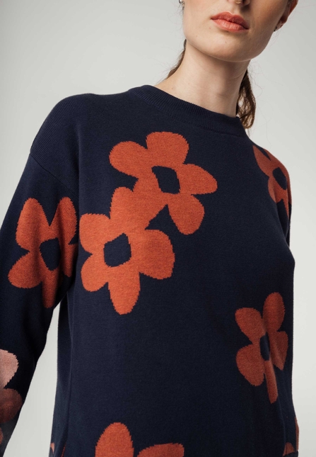 Boxy Jacquard Knit Jumper FAIZA