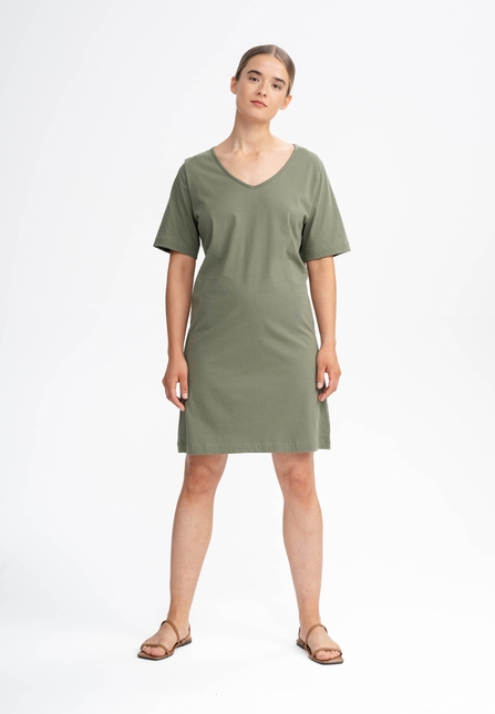 Melawear Damen V-Neck Kleid JANITRA