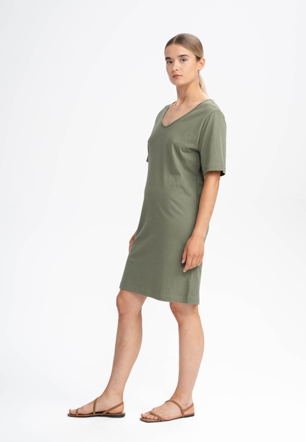 Damen V-Neck Kleid JANITRA