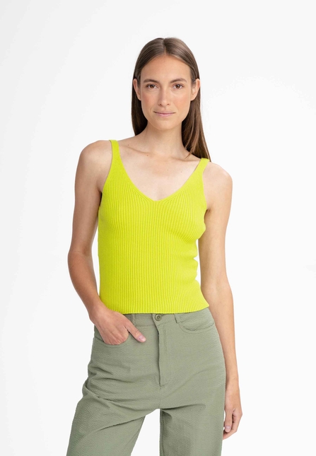 Women V-Neck Knit Top RHADA