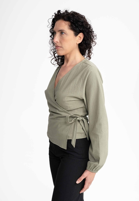 Women Wrap Blouse LILAM