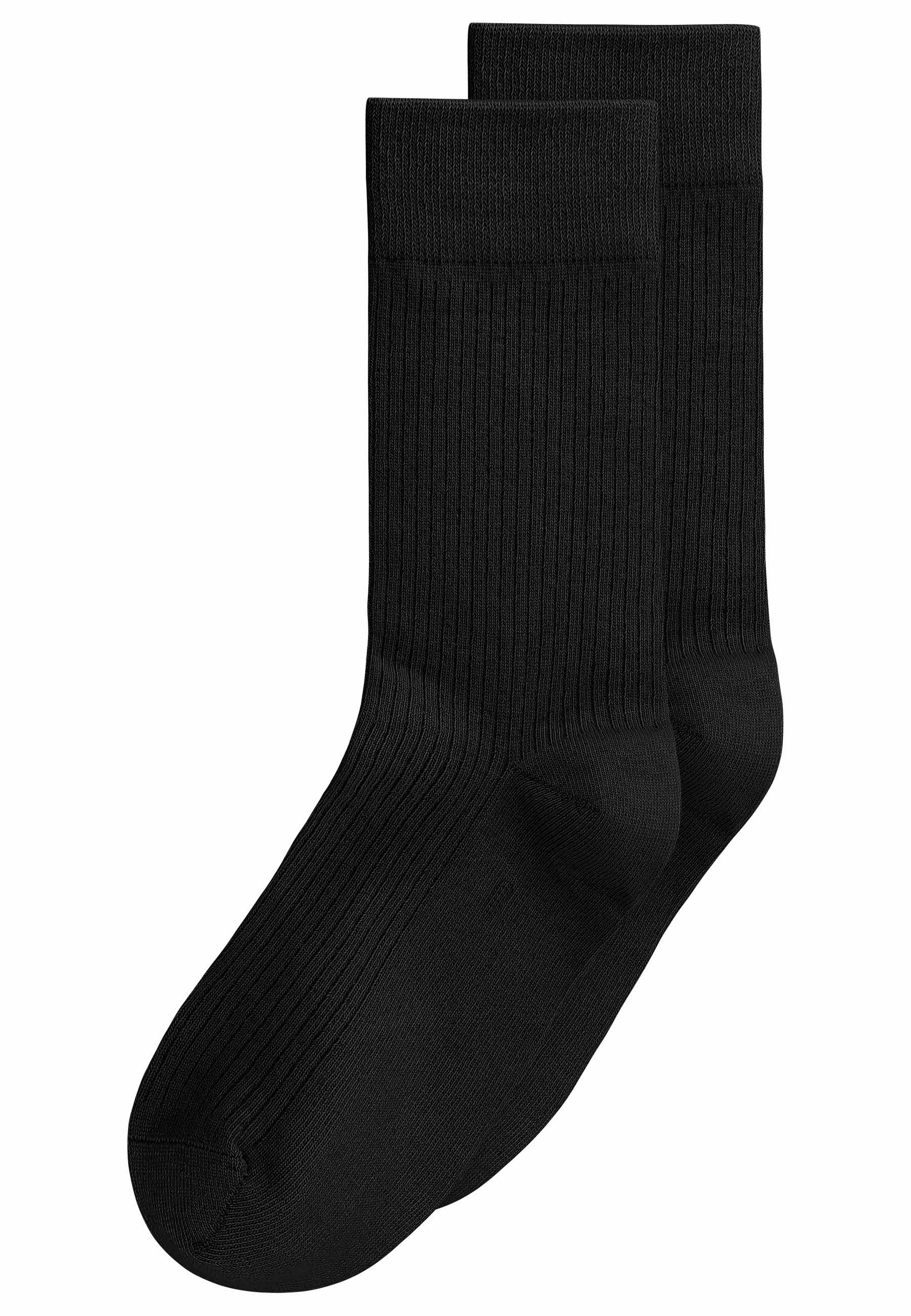 Gerippte Socken 2er Pack