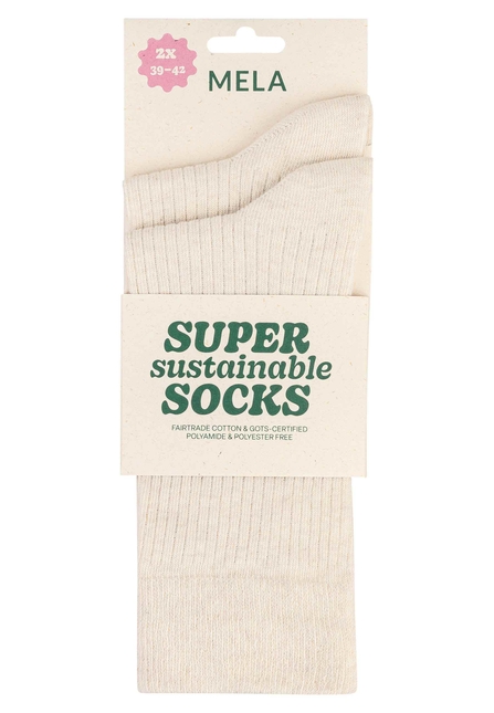 Gerippte Socken 2er Pack