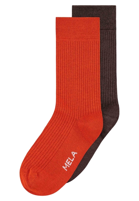 Gerippte Socken 2er Pack