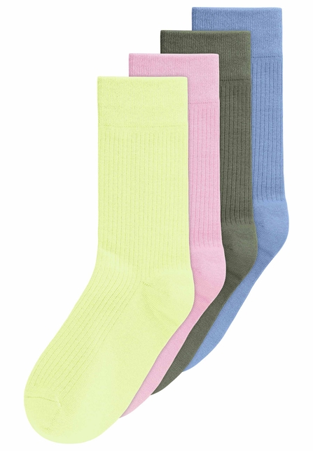 Gerippte Socken 4er Pack