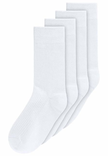 Gerippte Socken 4er Pack