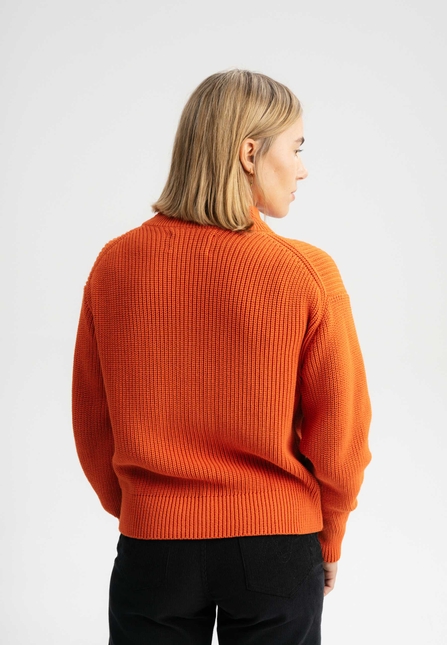 Women Rib Knit Troyer KIMAYA