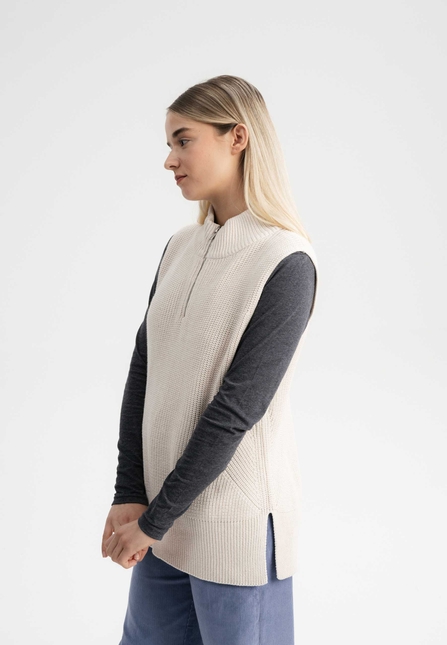 Women Turtleneck Knit Vest GAMINI