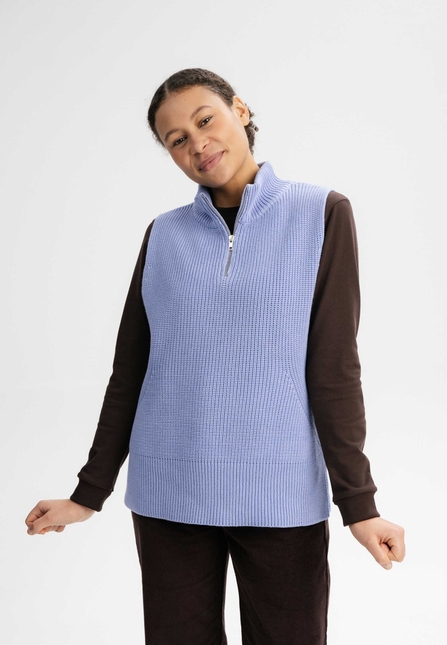 Women Turtleneck Knit Vest GAMINI