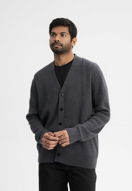 Men Jacquard Knit Cardigan JAAPAK