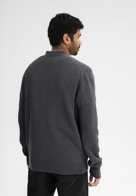 Men Jacquard Knit Cardigan JAAPAK