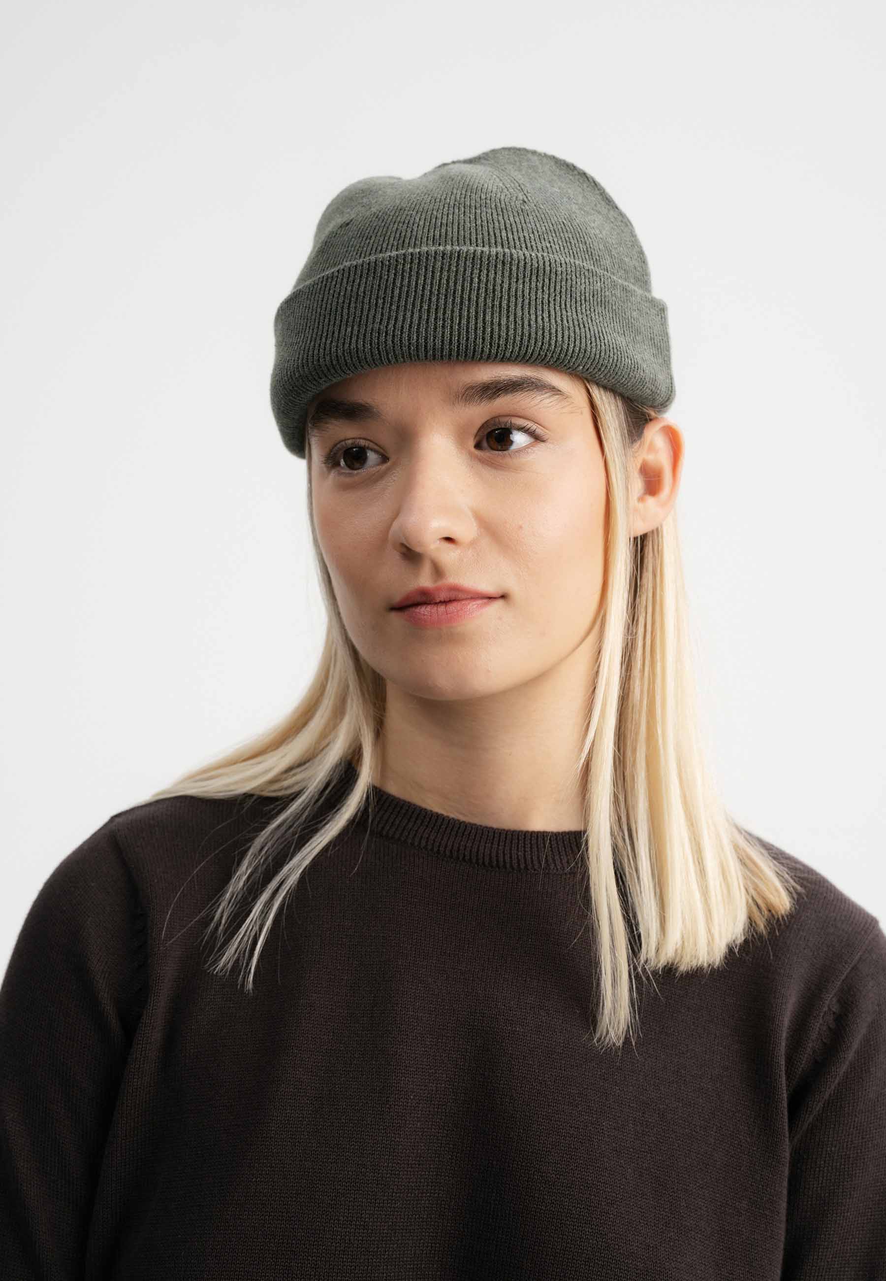 Unisex Fine Knit Beanie short LESH