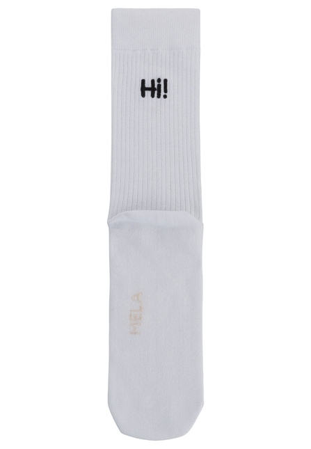 Ribbed Socks Embroidery 1 Pack