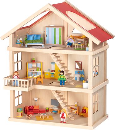 Puppenhaus Holz Goki 3 Etagen