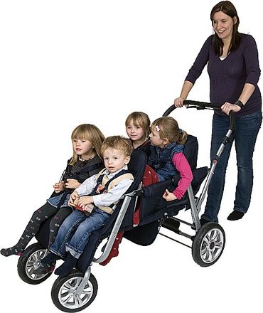 Krippenwagen Helena 4er dunkelblau