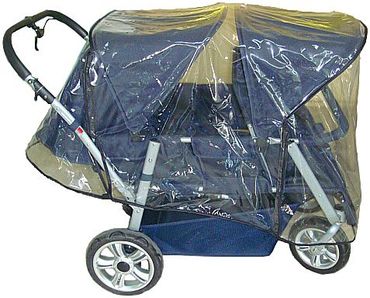 Regenschutz für Krippenwagen 6er