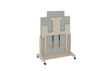 Doppelter mobiler Klapptisch SH 45 cm TH 72 cm