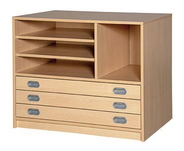 Papierschrank 102 cm breit mit 3, 7 oder 10 Auszügen