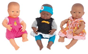 Babypuppe südländisch Junge oder Mädchen 40 cm