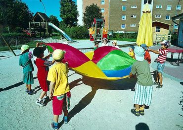 Schwungtuch Ø = 350 cm, 8 Schlaufen
