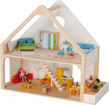 Puppenhaus Holz 2 Etagen