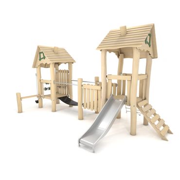 Doppelturm Robinie mit Wackelbrücke