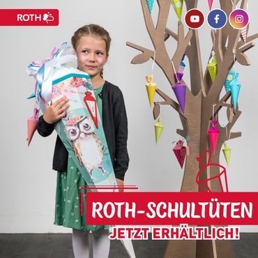 ROTH Schultüte (Zuckertüte) mit verstärkter Spitze 70 cm 