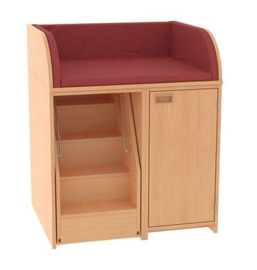 Wickelkommode mit Treppe und Tür 92 x85/110 x 75 cm