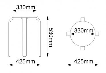 Stapelhocker Schemel