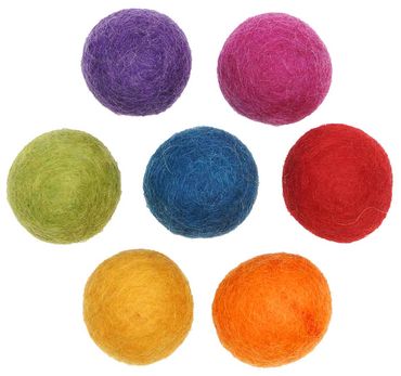 Filzkugeln 140tlg. Naturbunt