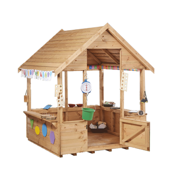 2 Spielhäuser aus Holz zum Spielen, Dekorieren, Verschönern