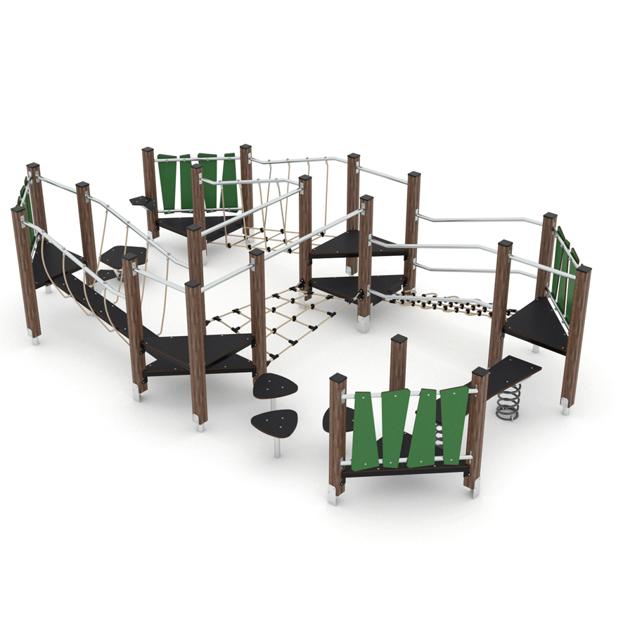 Kletterlandschaft aus Holz zum klettern und balancieren Kletterlandschaft Holzkonstruktion Kletterlandschaft aus Holz zum klettern und balancieren Kletterlandschaft Holzkonstruktion