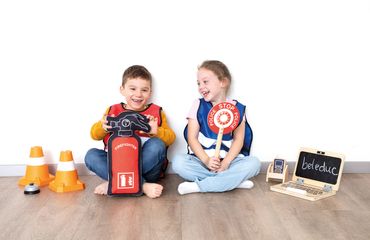 Rollenspielset Feuerwehr Polizei