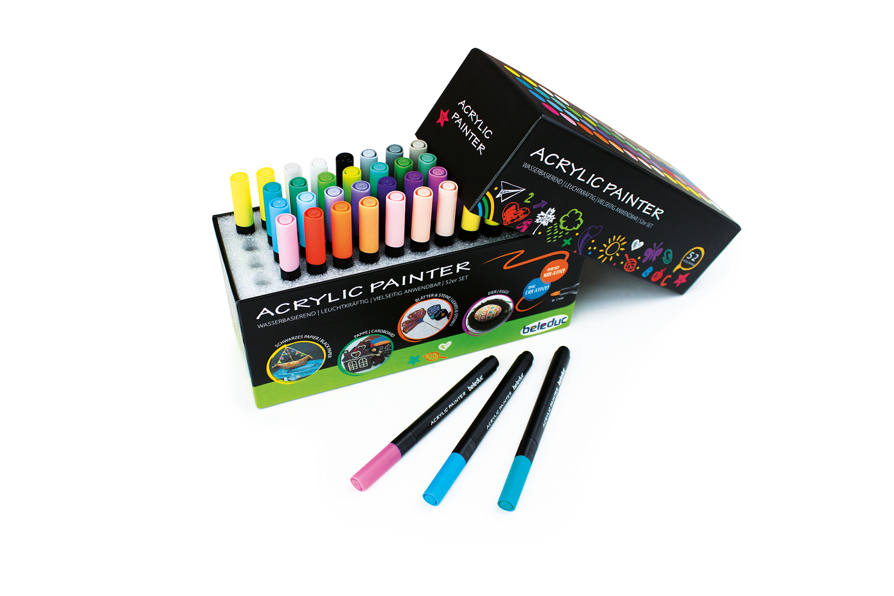 Acryl Farbstifte 52tlg. Acrylstifte Acryl Farbstifte 52tlg. Acrylstifte