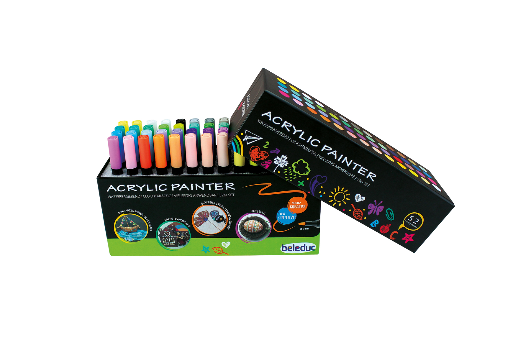 Acryl Farbstifte 52tlg. Acrylstifte Acryl Farbstifte 52tlg. Acrylstifte