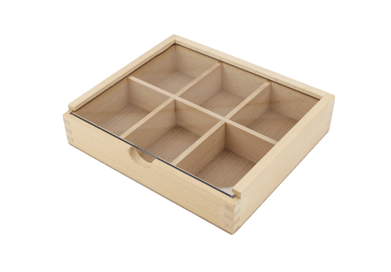 Sortierbox mit durchsichtigem Schiebedeckel klein mit 6 Fächer 22x19x5 cm Sortierbox mit Schiebedeckel klein Sortierbox mit durchsichtigem Schiebedeckel klein mit 6 Fächer 22x19x5 cm Sortierbox mit Schiebedeckel klein