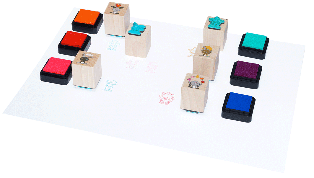 Hasenstempel 12tlg. Häschenstempel, 12tlg. Hasenstempel 12tlg. Häschenstempel, 12tlg.