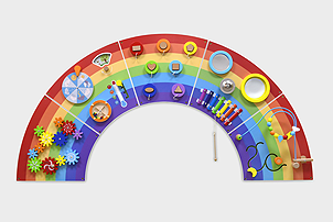 Wandspiel Regenbogen U3
