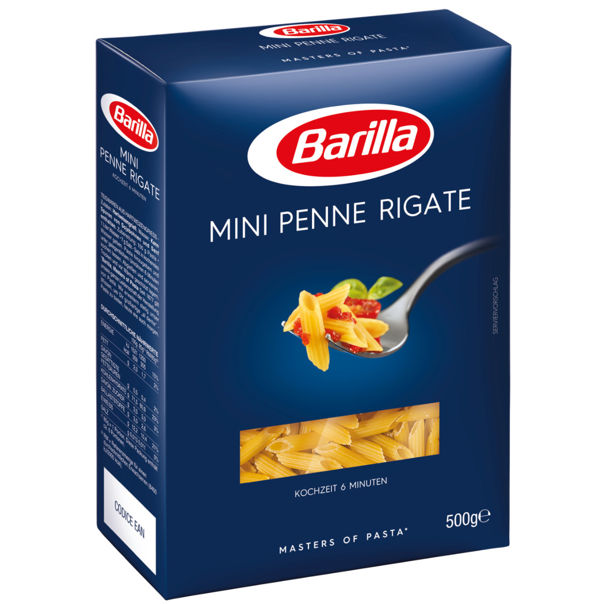 Barilla Piccolini Mini Penne Rigate Pasta Di Hartweizengriess