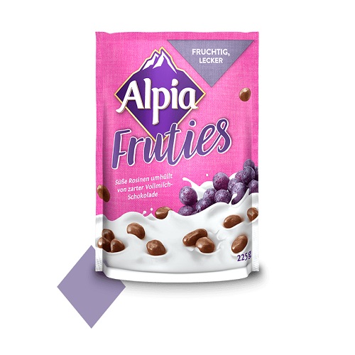 Alpia Fruties saftige Rosinen in Alpenvollmilchschokolade 225g - Bild 1 von 1